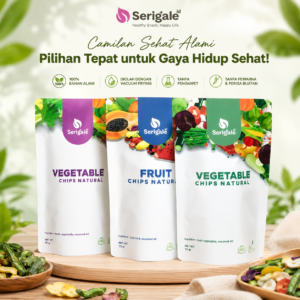 Free Paper Bag Bundling Mix Buah Sayur Gurih Kemasan Standing Pouch 75 Gr