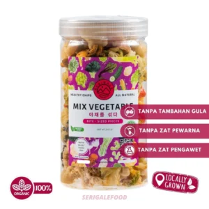 SERIGALE Keripik Sayur Mix Gurih I Kemasan 1000 ML I Paprika Brokoli Bawang Bombay Jamur I Premium