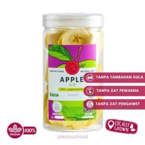 SERIGALE Keripik Buah Apel Manalagi Malang I 1000 ML Toples I Buah Mix Premium I Camilan Diet Sehat