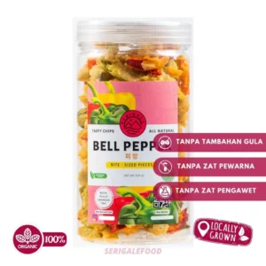 SERIGALE Keripik Sayur Paprika Gurih I Bell Pepper Vegetable Chips I Vegan Natural I Jar 1000 ML