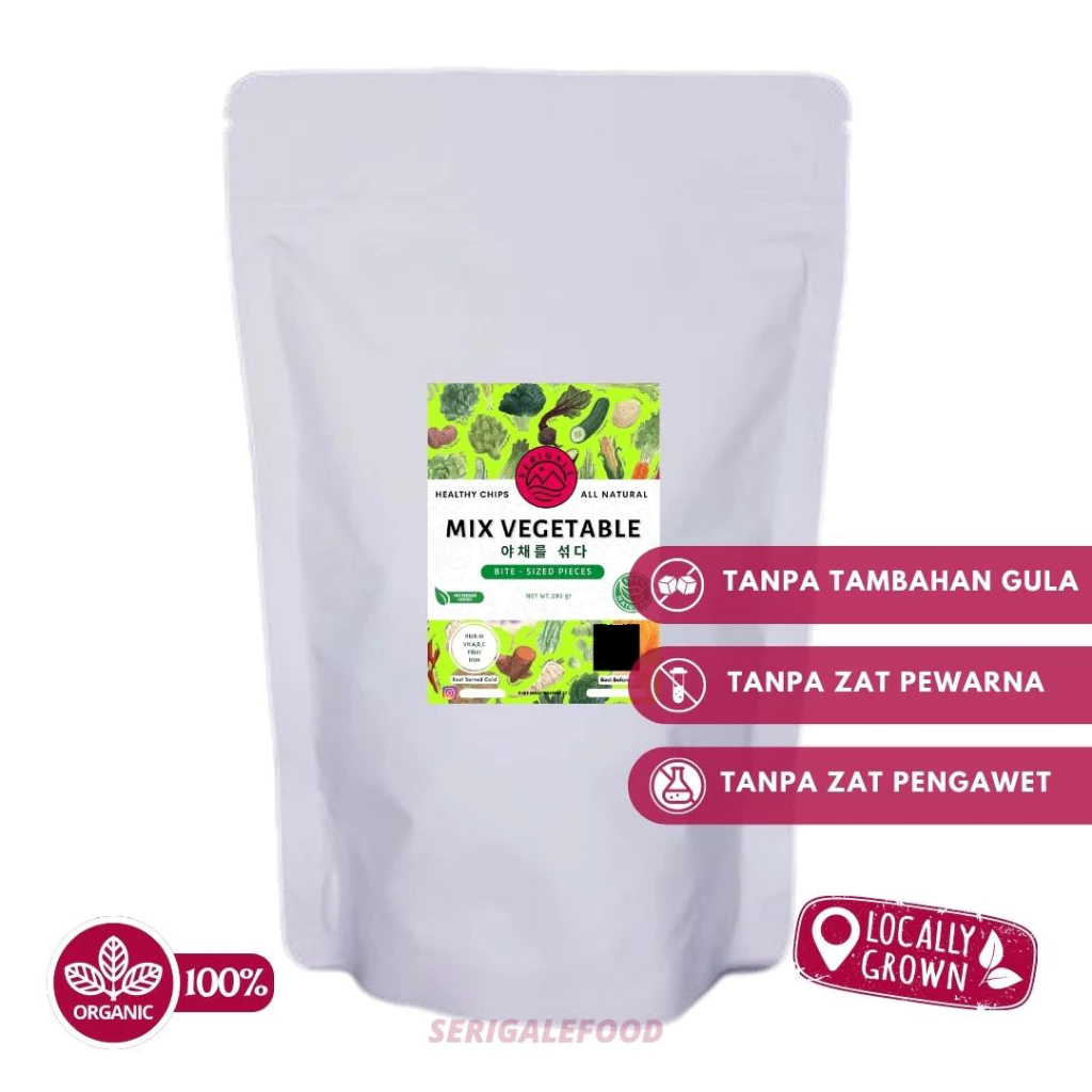 SERIGALE Keripik Sayur Mix Soup I Kemasan 1000 ML I Kentang Wortel Jamur Buncis I Sehat Premium - Gambar 6