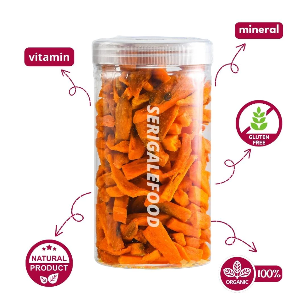 SERIGALE Keripik Ubi Madu Manis I 1000 ML Toples I Keripik Sayur Mix Premium I Camilan Diet Sehat - Gambar 2