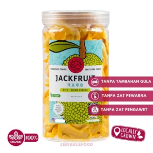 Serigale Keripik Buah Nangka I Kemasan Toples 1000 ML I Premium Jackfruit Chips I Camilan Diet Sehat