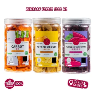 HARGA PROMO DAPAT 2 VARIAN | JAMUR KUPING DAN JAMUR TIRAM  Healthy snack, kaya nutrisi dan serat tinggi  Terbuat dari Jamur Tiram dan Jamur Kuping Pilihan Segar alami  Diposes dengan Vacum Frying suhu dibawah 90C pakai minyak kelapa lebih lezat dan sehat  Rasa Super Legit dan Krispi, manis asam legit