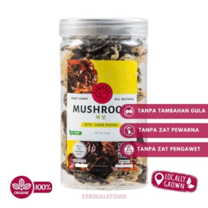 SERIGALE Keripik Sayur Jamur Kuping Crispy I 1000 ML Toples | Keripik Mix Sayur Camilan Diet Sehat