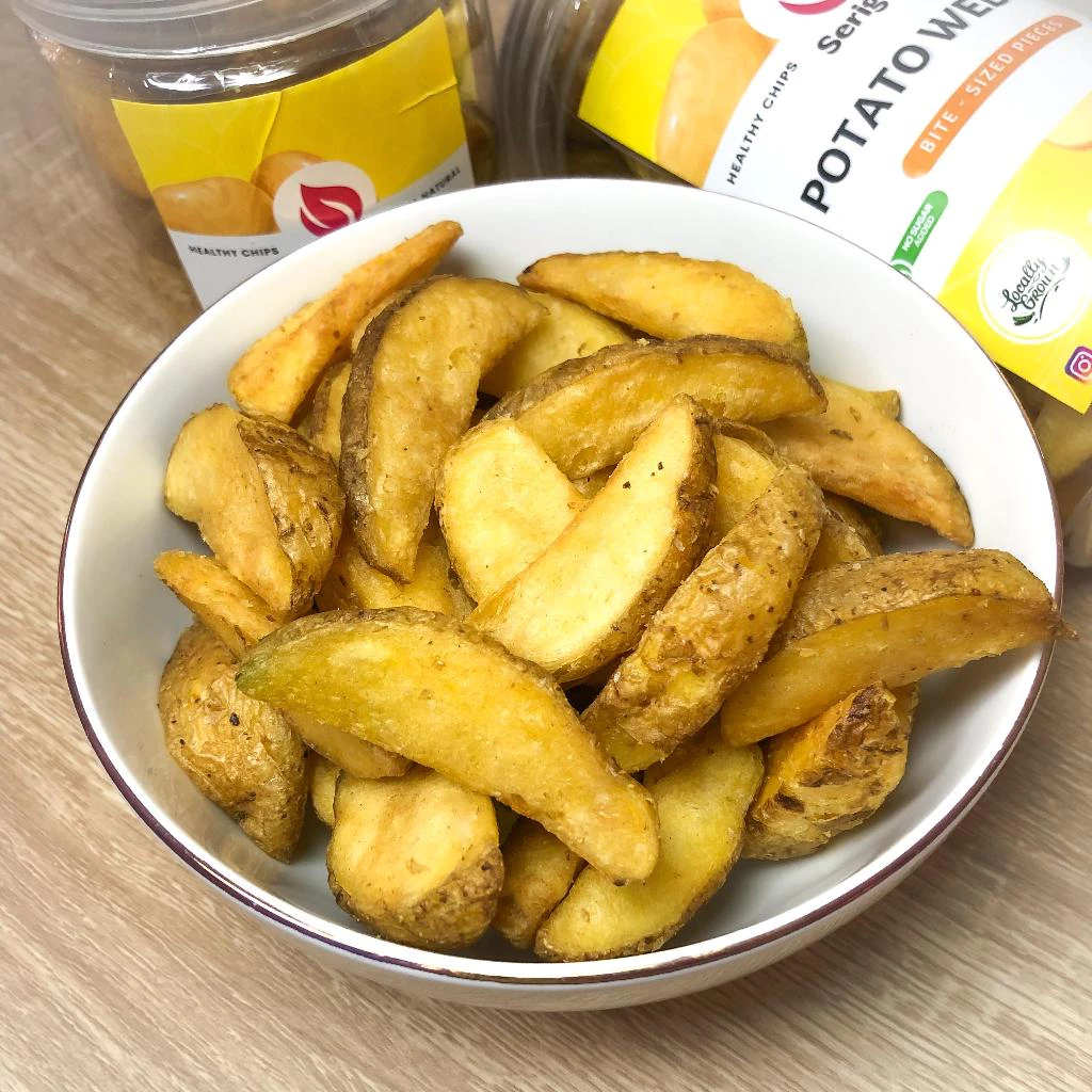 SERIGALE Keripik Sayur Kentang Atlantis Wedges I 1000ML Toples I Sayur Mix I Camilan Diet Sehat - Gambar 4
