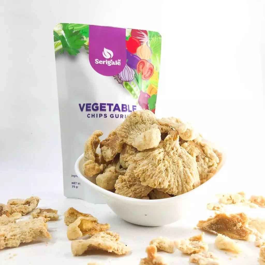 SERIGALE Keripik Sayur Gurih I 50 gr Pouch Zipplock I Jamur Paprika Brokoli Bombay I Hemat - Gambar 5