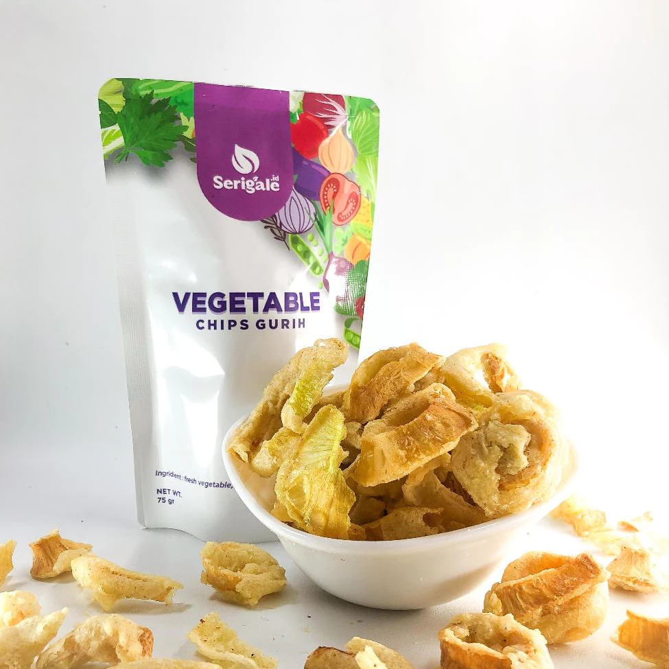 SERIGALE Keripik Sayur Gurih I 50 gr Pouch Zipplock I Jamur Paprika Brokoli Bombay I Hemat - Gambar 6