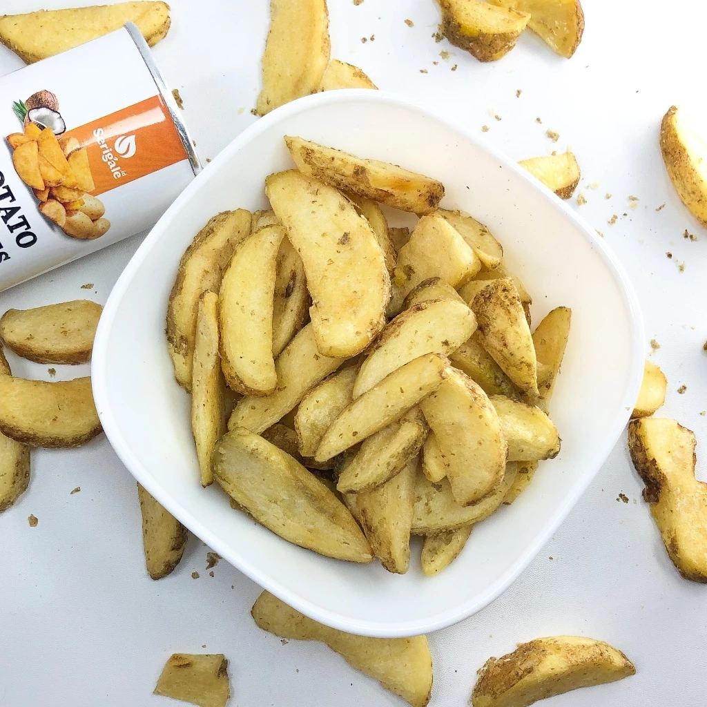 SERIGALE Keripik Sayur Kentang Wedges I Potato Chips Lezat I Vegan Natural Premium I Compact Size - Gambar 5