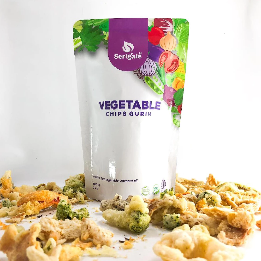 SERIGALE Keripik Sayur Gurih I 50 gr Pouch Zipplock I Jamur Paprika Brokoli Bombay I Hemat - Gambar 2