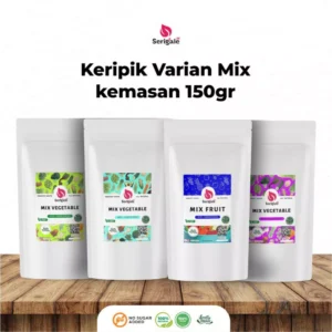 SERIGALE Keripik Mix Buah Mix Sayur Kemasan Pouch Zipplock 150 Gr I Keripik Mix Diet Sehat