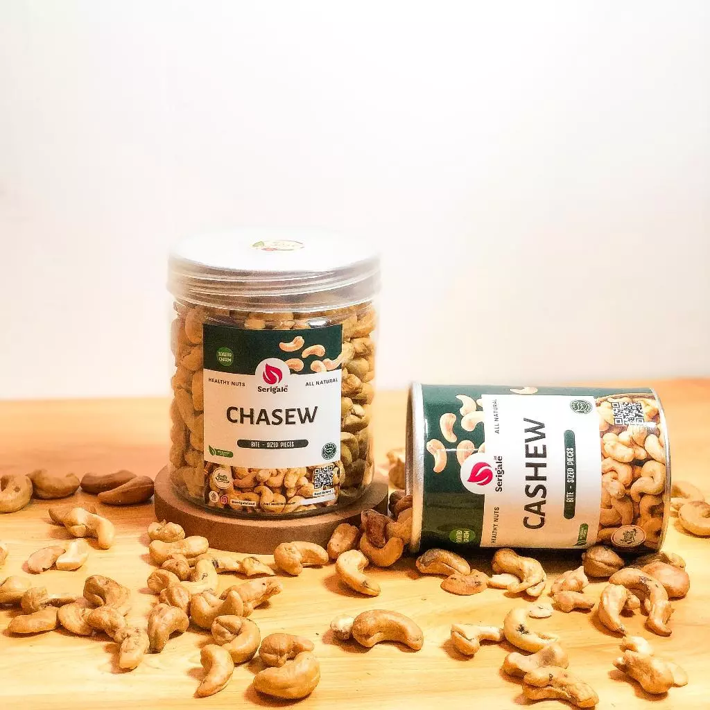 Serigale Mix Roasted Nut l Kacang Mete Almond Panggang Rendah Kalori Kemasan Toples & Composite - Gambar 7