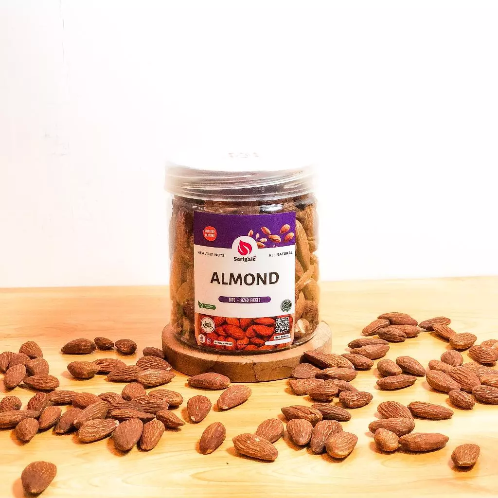 Serigale Mix Roasted Nut l Kacang Mete Almond Panggang Rendah Kalori Kemasan Toples & Composite - Gambar 5