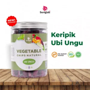 SERIGALE Keripik Ubi Ungu Sweet Potato Chip Natural Vegan Legit New Pack 650 ML