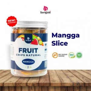 SERIGALE Keripik Buah Mangga Slice Asli Alami Vegan Manis Asam Legit New Pack 650 ML