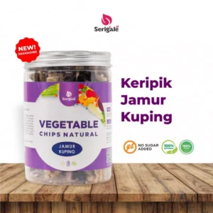 SERIGALE Keripik Jamur Kuping Gurih Renyah Vegan Alami Lezat New Pack 650 ML