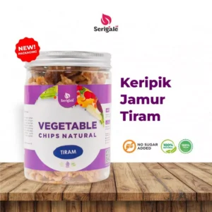 SERIGALE Keripik Jamur Tiram Sayur Alami Natural Super Gurih New Pack 650 ML