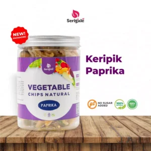 SERIGALE Keripik Sayur Paprika Gurih I Bell Pepper Vegetable Chip I Natural Vegan New Pack 650 ML