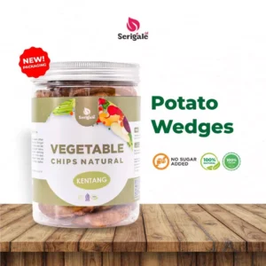 SERIGALE.ID Keripik Kentang Wedges Vegan Natural New Pack 650 ML