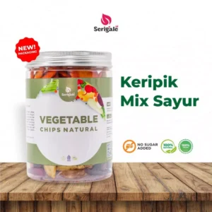 SERIGALE Keripik Sayur Mix I New Pack 650 ML I Wortel Kentang Okra Edamame I Camilan Sehat I Premium