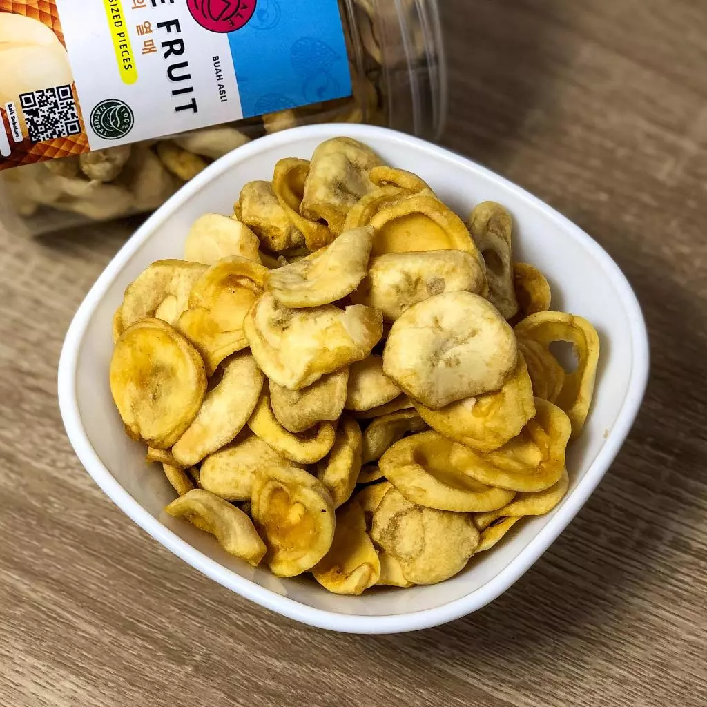 SERIGALE Keripik Buah Salak I Sweet Snake Fruit Chips I Vegan Natural Super Legit I New Pack 650 ML - Gambar 3