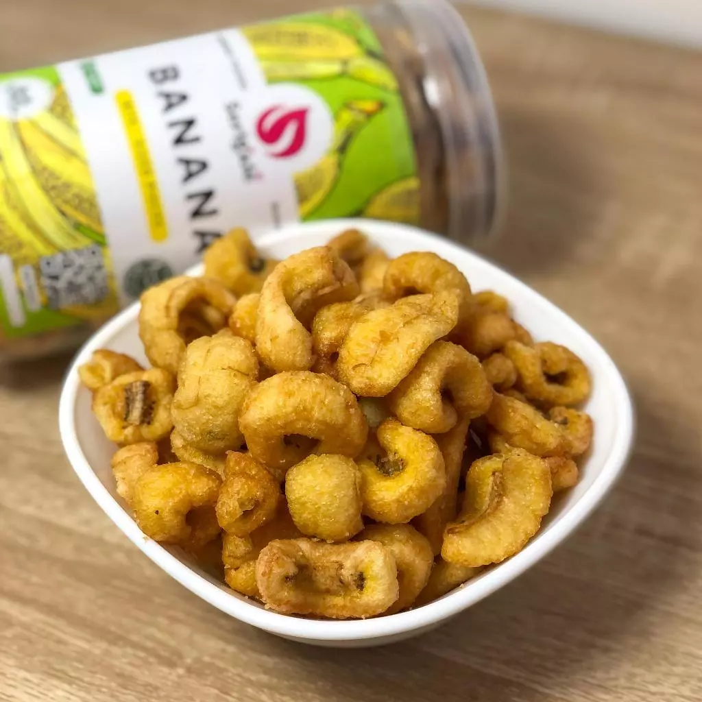 SERIGALE Keripik Buah Rambak Pisang Malang Super Legit l Natural Vegan I New Pack 650 ML - Gambar 4