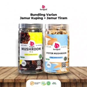 SERIGALE Bundling 2 Varian | Keripik Sayur Jamur Kuping dan Jamur Tiram | Harga Hemat | PROMO