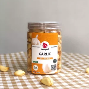 SERIGALE Keripik Bawang Putih | Garlic Chips | Sayur Natural Vegan 650ML