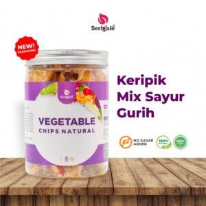SERIGALE Keripik Sayur Gurih Mix I New Pack 650 ML I Paprika Bombay Jamur I Camilan Sehat I Premium