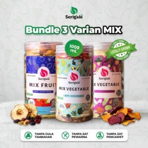 SERIGALE Bundling 3 Varian Mix I Keripik Buah Mix Sayur Mix Sayur Gurih I Harga Hemat I PROMO