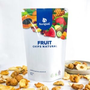 SERIGALE Keripik Buah Mix Legit I Camilan Sehat I kemasan 50 gr 75 gr Ziploc I Nangka Apel Salak