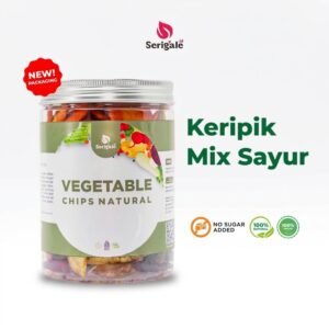 SERIGALE Keripik Sayur Mix I New Pack 650 ML I Wortel Kentang Okra Edamame I Camilan Sehat I Premium