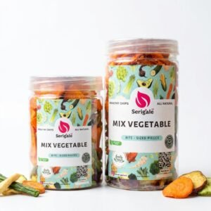 SERIGALE Keripik Sayur Mix I Kemasan 1000 ML I Wortel Kentang Okra Edamame I Camilan Sehat I Premium