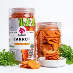 Serigale Keripik Sayur Wortel I Kemasan Toples 1000 ML I Premium Carrot Chips I Camilan Diet Sehat