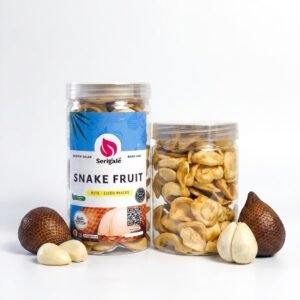 SERIGALE Keripik Buah Salak Manis I 1000 ML Toples I Keripik Buah Mix I Camilan Diet Sehat Premium