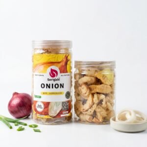SERIGALE Keripik Sayur Bawang Bombay Gurih I Onion Vegetable Chips I Natural Vegan I Toples 1000 ML