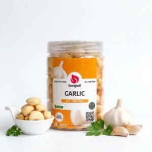 SERIGALE Keripik Bawang Putih | Garlic Chips | Sayur Natural Vegan 650ML