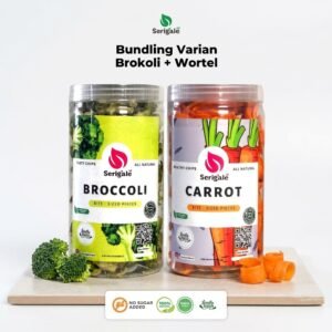 SERIGALE Bundling 2 Varian | Keripik Sayur Brokoli dan Wortel | Harga Hemat | PROMO